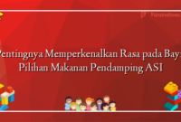 Pentingnya Memperkenalkan Rasa pada Bayi: Pilihan Makanan Pendamping ASI