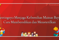 Pentingnya Menjaga Kebersihan Mainan Bayi: Cara Membersihkan dan Mensterilkan