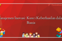 Manajemen Inovasi: Kunci Keberhasilan dalam Bisnis