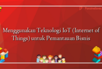 Menggunakan Teknologi IoT (Internet of Things) untuk Pemantauan Bisnis