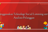 Menggunakan Teknologi Social Listening untuk Analisis Pelanggan