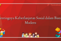 Pentingnya Keberlanjutan Sosial dalam Bisnis Modern