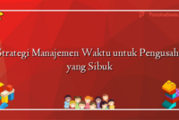 Strategi Manajemen Waktu untuk Pengusaha yang Sibuk