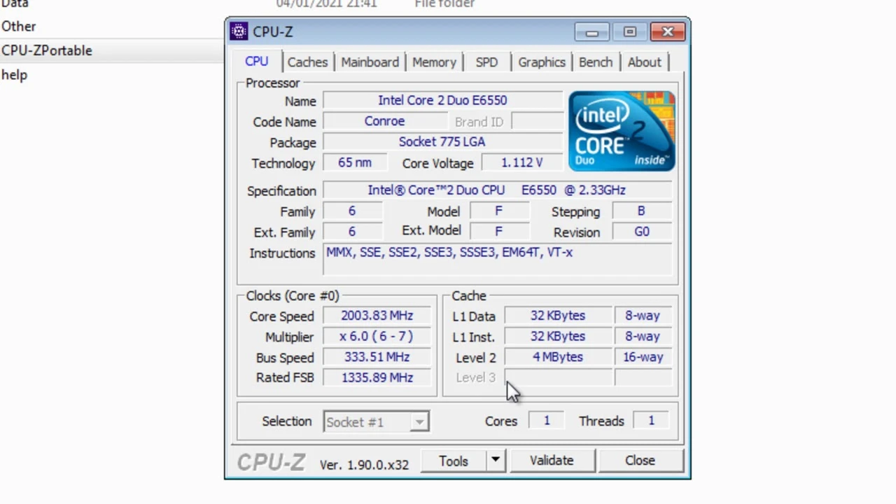 Memahami Spesifikasi Laptop dengan CPU-Z