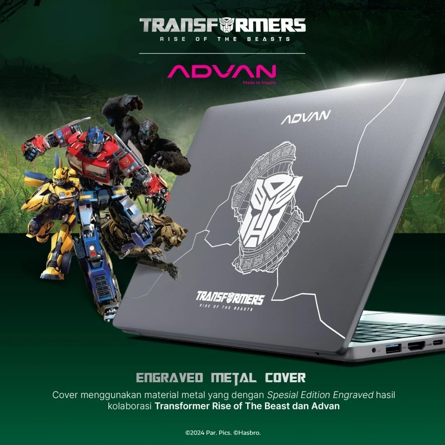 Pengenalan Laptop Advan Pixwar x Transformers